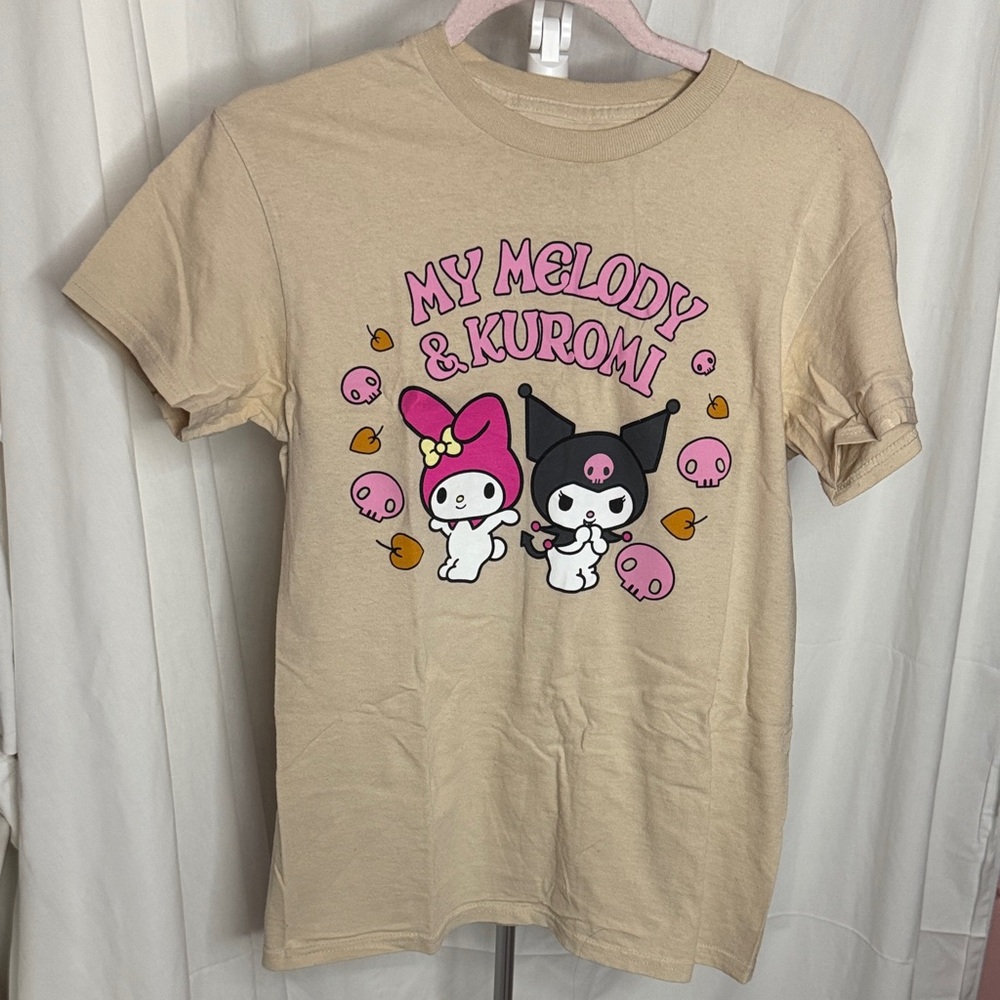 Sanrio Tan Tee with My Melody & Kuromi
